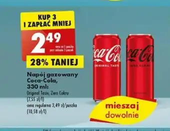 Biedronka Coca-Cola, Napój gazowany 330 ml oferta