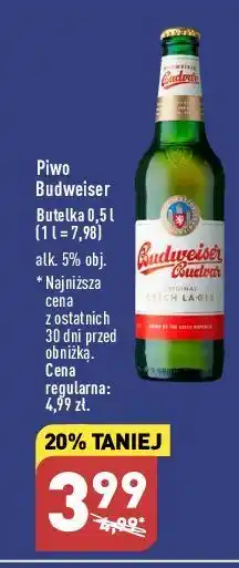 ALDI Piwo b: original budweiser budvar oferta