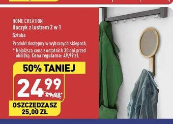 ALDI Haczyk z lustrem home creation oferta