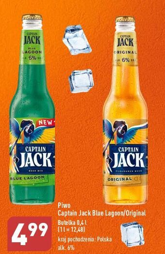 ALDI Piwo captain jack blue lagoon oferta