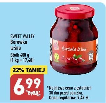 ALDI Borówka leśna sweet valley oferta