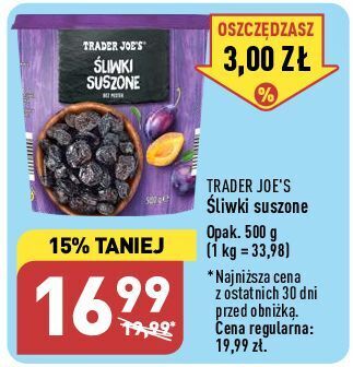 ALDI Śliwki suszone trader joe's oferta