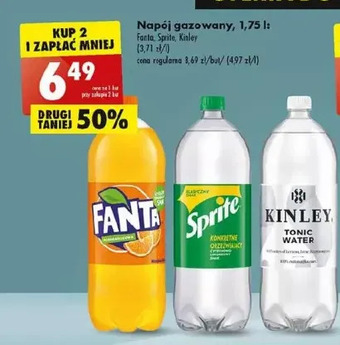 Biedronka Napój tonic water kinley oferta