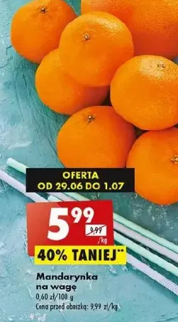 Biedronka Mandarynki oferta