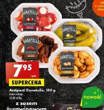 Biedronka Papryczki czerwone nadziewane serkiem donatello antipasti oferta