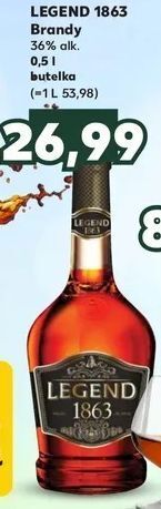 Kaufland Brandy legend 1863 oferta