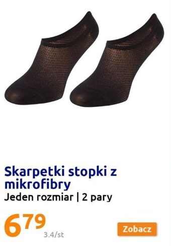 Action Skarpetki stopki z mikrofibry 2 pary oferta