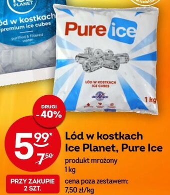 Żabka Lód w kostkach 1kg oferta