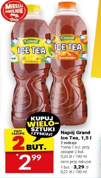 Twój Market Napój Grand Ice Tea, 1,5l oferta