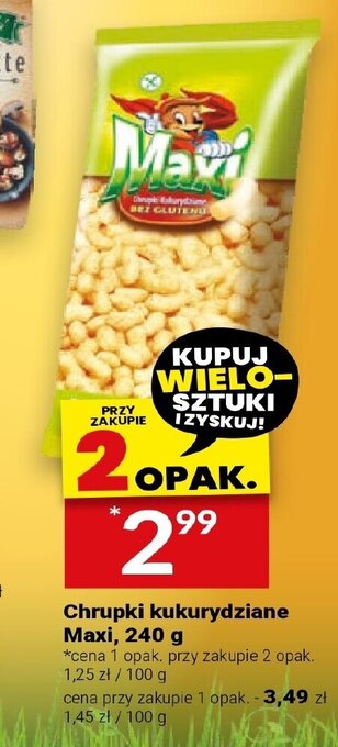 Twój Market Chrupki kukurydziane Maxi, 240 g oferta