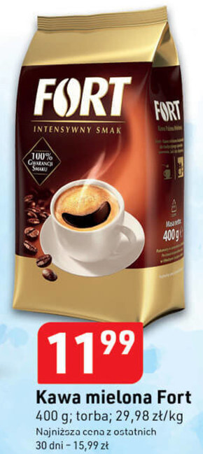 Stokrotka Optima Fort kawa palona mielona 400 g oferta