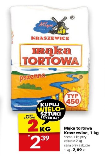 Twój Market Mąka tortowa Kraszewice, 1 kg oferta