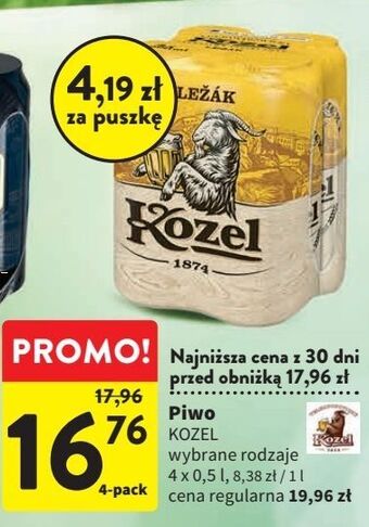 Intermarche Piwo kozel cerny oferta