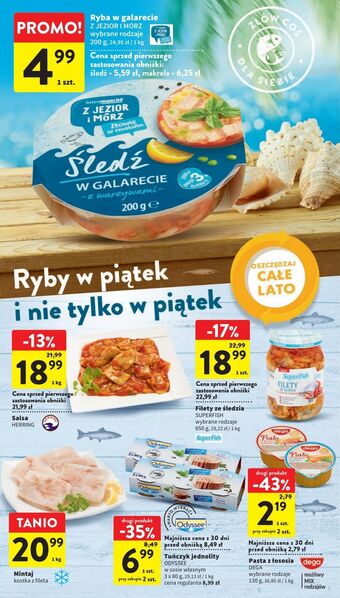 Intermarche Makrela w galarecie z warzywami z jezior i mórz oferta