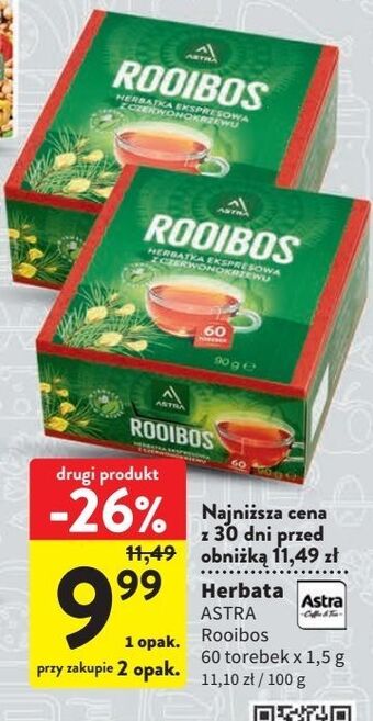 Intermarche Herbata astra rooibos oferta