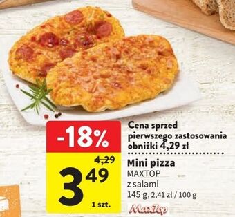 Intermarche Mini pizza maxtop oferta