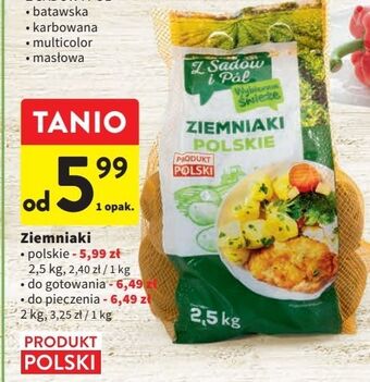 Intermarche Ziemniaki do pieczenia z sadów i pól oferta