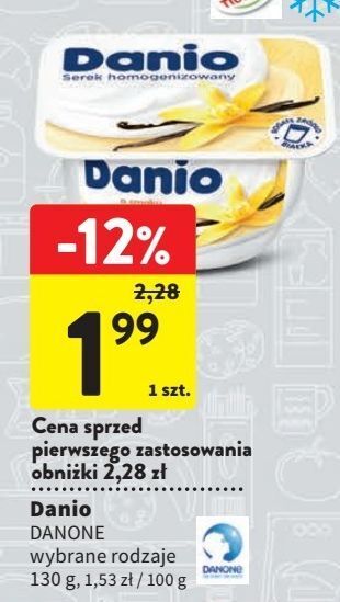 Intermarche Serek waniliowy danone danio oferta