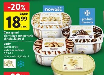 Intermarche Lody cookies & cream flavour algida carte d'or les desserts oferta