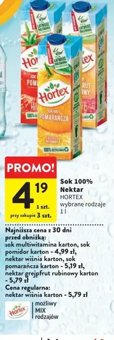 Intermarche Nektar wiśniowy hortex oferta