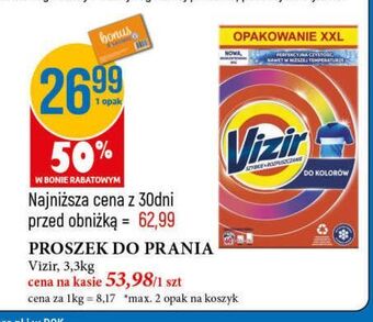 E.Leclerc Proszek do prania kolorów vizir oferta