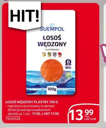 Selgros SUEMPOL Łosoś wędzony plastry 100g oferta