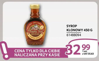 Selgros SYROP KLONOWY 450 G oferta