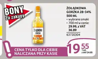 Selgros ŻOŁĄDKOWA GORZKA 28-34% 500ml oferta