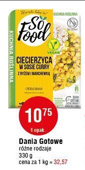 E.Leclerc Ciecierzyca w sosie curry so food oferta