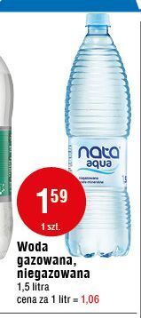 E.Leclerc Woda niegazowana nata aqua oferta