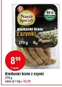 E.Leclerc Kiełbaski białe z szynki wiodąca marka nasze specjały oferta