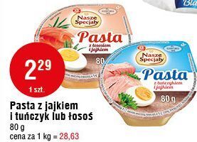 E.Leclerc Pasta jajeczna z łososiem wiodąca marka nasze specjały oferta
