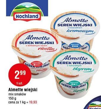 E.Leclerc Serek wiejski z serem ricotta hochland almette oferta