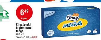 E.Leclerc Chusteczki higieniczne foxy mega oferta