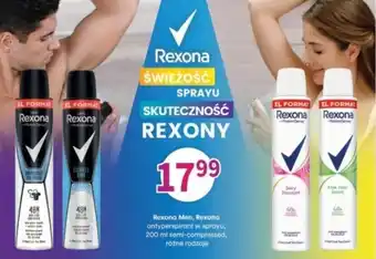 Drogerie Polskie Rexona Men, Rexona antyperspirant w sprayu, 200 ml semi-compressed oferta