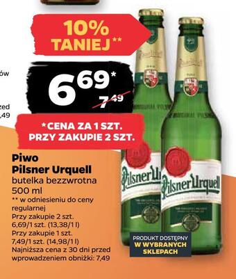Netto Piwo pilsner urquell oferta