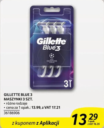 Selgros GILLETTE BLUE 3 MASZYNKI 3 SZT. oferta
