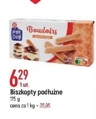 E.Leclerc Biszkopty podłużne wiodąca marka p'tit deli oferta