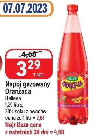 E.Leclerc Oranżada czerwona hellena oferta