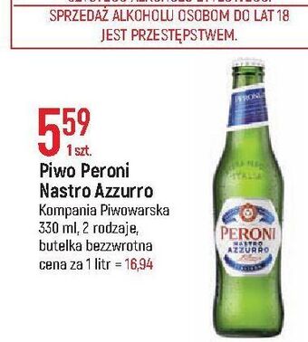 E.Leclerc Piwo peroni nastro azzurro oferta