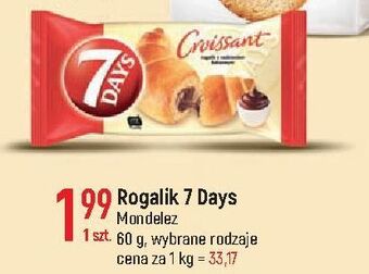 E.Leclerc Croissant z nadzieniem o smaku kakaowym 7 days oferta