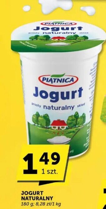 ABC PIĄTNICA JOGURT NATURALNY 180 g oferta
