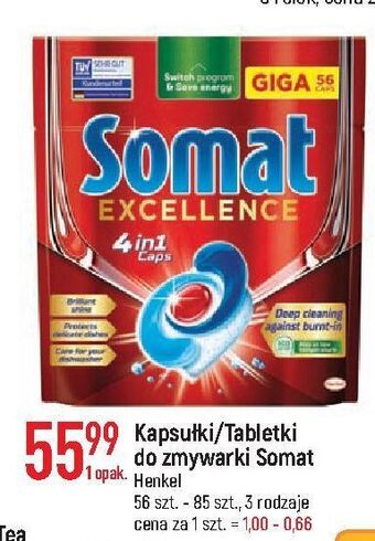 E.Leclerc Tabletki do zmywarki somat excellence 4in1 oferta