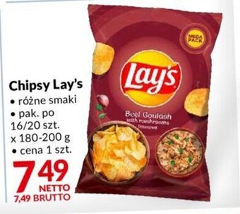 Makro Chipsy Lay's 180-200g oferta