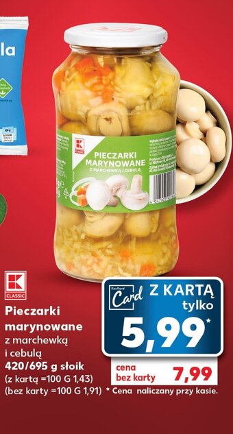 Kaufland Pieczarki marynowane 420/695 g oferta