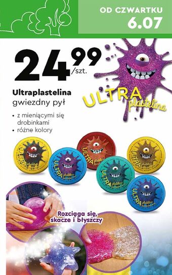 Biedronka Ultraplastelina gwiezdny pył oferta