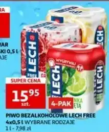 Auchan Piwo lech free granat i acai oferta