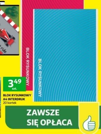 Auchan Blok rysunkowy a4/20 interdruk oferta