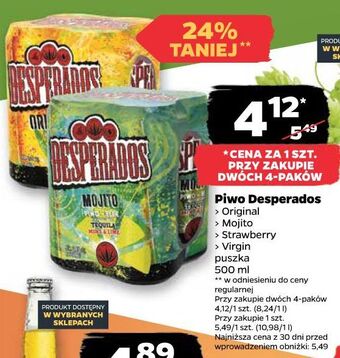 Netto Piwo desperados mojito oferta