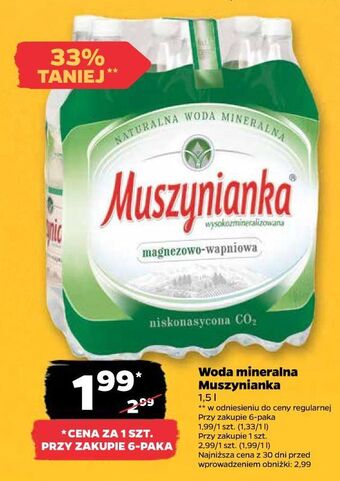 Netto Woda gazowana muszynianka oferta